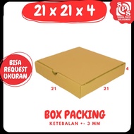 21x21x4 LD Brown cardboard | Pizza box 21x21x4 | Pizza Box 21x21x4 Gift | Zigma Pack