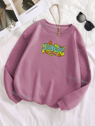 Sweater Scooby Doo pria wanita l xl xxl crewneck motif kartun Scooby Doo Bahan tebal jaket wanita te