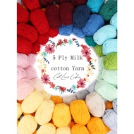 5 Strands of Milk Cotton Wool Scarf Five Strands of Milk Cotton Thread Hand-Knitted Hat Thread