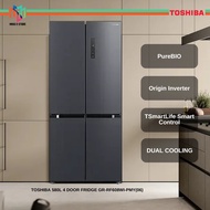 Toshiba GR-RF608WI-PMY(06) 4 Doors Fridge Dual Inverter 580L Morandi Gray PureBio RRF608WIPMY06 Peti