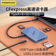 Pinsheng cfexpress Card Reader CFE type-B cfb cfa SD Card Suitable for Canon R5C Nikon