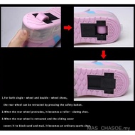 Roller Skates For Girl 2 Wheels Sneakers Boy Light Up Boots Children Quad Skates Kid Skating Shoes W