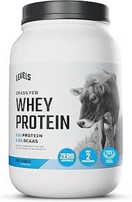 Levels Grass Fed 100% Whey Protein, No Hormones, Unflavored, 2LB