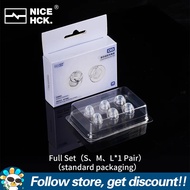 NICEHCK C03 Eartips 3Pairs Transparent Liquid Silicone Material Washable Repeated Use Thickened Earb