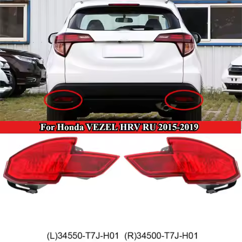 For Honda VEZEL HRV RU 2015-2019 car rear bumper anti fog reflector OE: 34550-T7J-H01 34500-T7J-H01