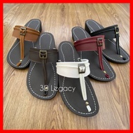 Capal Kulit Warisan (Kulit Lembu) Sandal Slipper Handmade Leather Sandals for Men