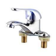 Kitchen Faucet Sink Faucet Double Hole Single Lever Cold Hot Water Bathroom Basin Tap