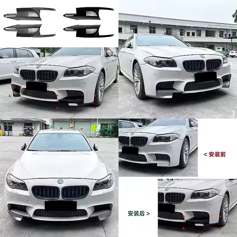 Front Bumper Lip Spoiler Side Splitters Diffuser for BMW 5 Series M5 F10 F11 2011-2017
