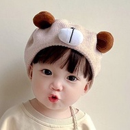 MINICUTE - Korean Style Knitted Baby Kids Bear Beret Hat