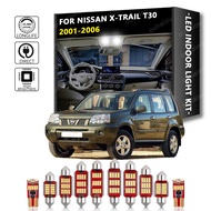 10Pcs For Nissan X-Trail Xtrail X Trail T30 2001 2002 2003 2004 2005 2006 Accessories LED Interior R