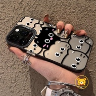 Cartoon Cat Phone Case For Samsung Galaxy A73 A72 A71 M56 M55 F55 A55 A54 A53 A52 A52S A51 A50 A50S 