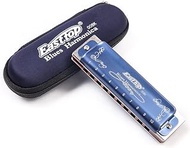 10Holes Blues Harmonica 008K Diatonic Blues Harmonica with Case，More Professional Harmonica 20 tones for Beginner ，Students，Adults and Professional Player (Paddy key of Db)