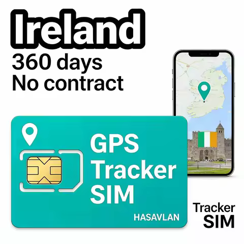 4G SIM card for GPS tracker Ireland – tri-size Cat1 LTE GPRS M2M no contract 360MB/360 days for ST-9