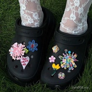 Dopamine Colorful Flower Design Shoe Accessories - Detachable Upper Decor
