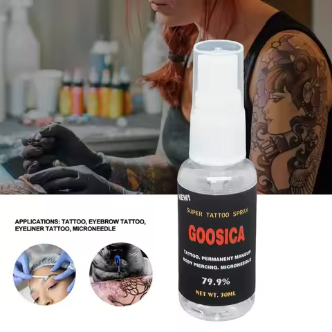 New 79.9% Goosica Tattoo Spray Secondary Spray During Permanent Makeup Microblading Piercing Face Bo