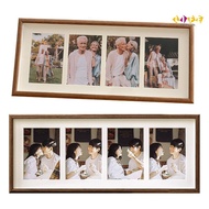colorfullife  8x20 Wood Picture Frame - 8x20 Photo Frame With Mat Display 4Pcs 4x6 Photos, 4x6 Pictu