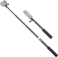HSU Extendable Selfie Stick，Waterproof Hand Grip for GoPro Hero 10/9/Hero Fusion/GoPro Hero 8/7/6/5/4/3, Handheld Monopod Compatible with Cell Phones, AKASO Campark and Other Action Cameras