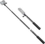 HSU Extendable Selfie Stick，Waterproof Hand Grip for GoPro Hero 10/9/Hero Fusion/GoPro Hero 8/7/6/5/4/3, Handheld Monopod Compatible with Cell Phones, AKASO Campark and Other Action Cameras