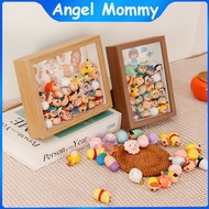 3D Frame Wooden Frame DIY Photo Frame Doll Display Box Frame Kayu 相框