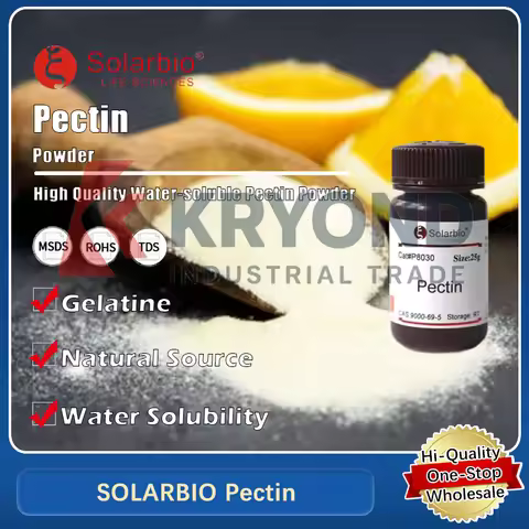 SOLARBIO Pectin Soluble Powder from Citrus for Laboratory Applications and Food Industry Original Pr