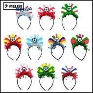 MELEN Football Event Headband, Flag Design National Team Flag Headband, Sports Accessory Soccer Fan 