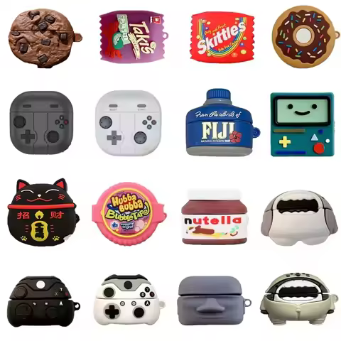 3D Creativity Earphone Case For Samsung Galaxy 2 Pro FE Cute Cartoon Gamepad Charging Box Cover For 