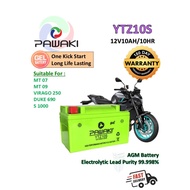 Pawaki Gel Bateri Motor YTZ10S-BS Battery Motorcycle YAMAHA MT 07 09 10 DUKE 690 CBR929 RR CB900F ZX
