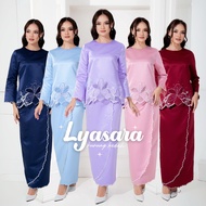 [NEESTYLE] LYASARA • Baju Raya 2024 Baju Kurung Kedah Moden Sulam Pastel Embroidery Baju Kurung Tunang Nikah Sanding Kenduri Muslimah Mini Kurung