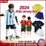 Kids Football Jersey Set Soccer jersey Breathable 7 Color Block Football Jersey Football Training Jersey 儿童球衣