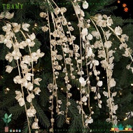TEAMY Crystal Bud Branches, DIY Long Branches Christmas Tree Branches, Creative Transparent Bead Spa