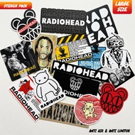 HP Radiohead Band Stickers Large Size 16 Pcs Case Laptop Helmethp Waterproof Sticker