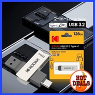 Kodak K273 USB Flash Drive 3.2 Type-C OTG for Fast Transfer File Storage