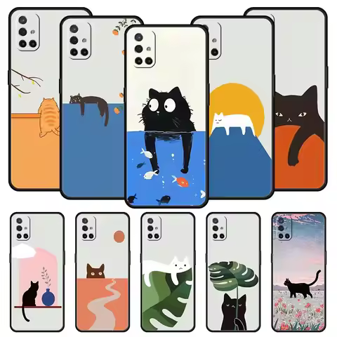 Cute Cat Phone Case For OnePlus 15 13 12 11 10 9 8 13T 10T 7T Pro 13R 12R 9RT 8T Nord 4 N200 2T CE 2