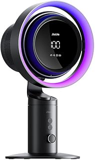 Jisulife JLVCSGFTP03RDG Pro3 3-in-1 Table Fan with Air Purifier and RGB Light