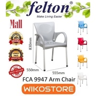 Hot Sales 🔥🔥🔥 [ Wikomall ]  Felton FCA9947 Plastic Arm Chair With Steel Legs