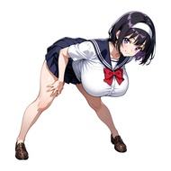 EARLFAMILY Anime Girl Car Stickers Cute Waterproof Electric-Bicycle Laptop Scooter Windows PVC Decal