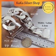 Original 925 Silver TP Bracelet Bangle For Men (900 TP) | Gelang Tangan 900 TP Bangle Lelaki Perak 925 | Ready Stock