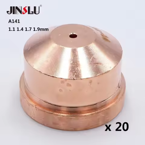 20pcs A101/A141/P101/P141 Nozzle PD0101 1.1 1.4 1.7 1.9mm Air Plasma Cutting Torch Cutter Consumable