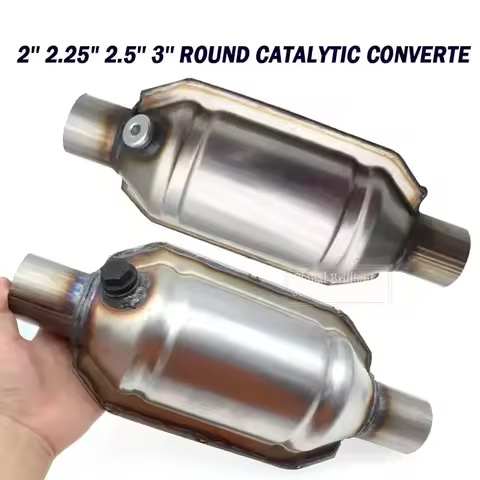 2.5'' 3" Stainless Steel Universal Catalytic Converter 400 Cells High Flow Metal Core Filter Muffler