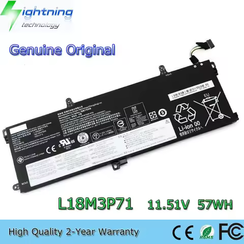 New Genuine Original L18M3P71 11.52V 57Wh Laptop Battery for Lenovo ThinkPad T590 P53S T15 P15s 1st 