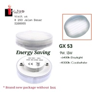 GX53 ENERGY SAVING LIGHT BULBS 9W/13W COOLWHITE & DAYLIGHT
