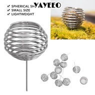 YAYEEO 10pcs Gardening Fertilization Baskets, Stainless Steel With Spikes Bonsai Baskets, Portable F