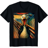 Distro Premium Expressionist Scream Shirt for Duck Lovers | Artistic Duck T-Shirt
