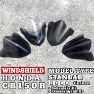VISOR CB150 R CARBON MODEL WINDSHIELD CB150R FULL CARBON MOTIF FULL STANDARD ACRYLIC