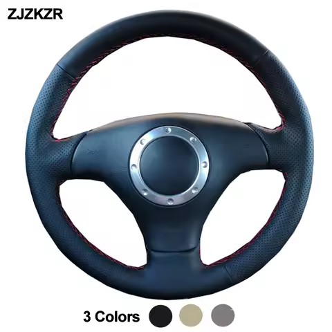 Car Auto Steering-Wheel Cover For Audi A2 8Z A3 2000-2005 8L Sportback A4 B6 Avant A6 C5 A8 D2 TT 20