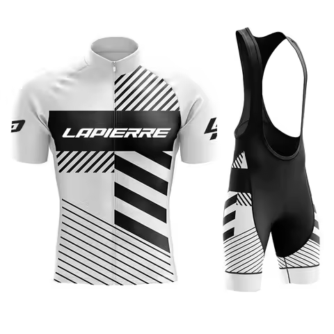 Lapierre Cycling Jersey Men's 2026 Summer Bib Bib Strap Cycling Shorts Cycling Jersey Set