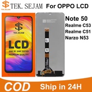 TEK.SEJAM Original LCD For Realme Note 50 C53 C51 Narzo N53 lcd Display Screen Assembly Replacement
