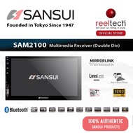 Sansui - SAM2100 Bluetooth MirrorLink LossLess MP3 Double Din Player | Car Player | Player Kereta | 