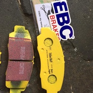 ผ้าเบรคhonda accord ปี2003-2019 g7 g8 g9 ยี่ห้อEBC yellow stuff ทนความร้อนสูง800 องศา ของแท้ebc