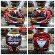 Helm Kyt K2 Rider Marvel Iron Man Double Visor Full Face